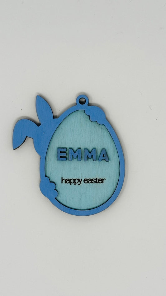 Easter basket tag